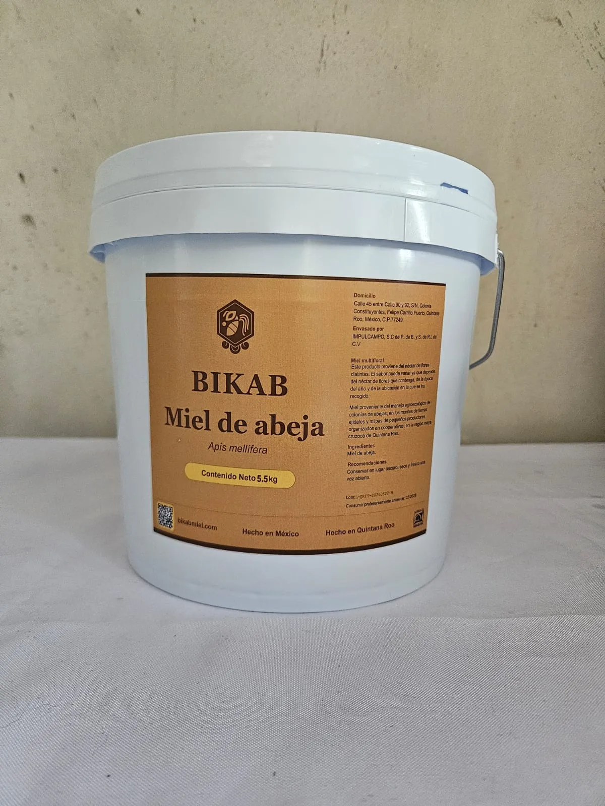 Cubeta 5.5kg | Miel temporada 2026