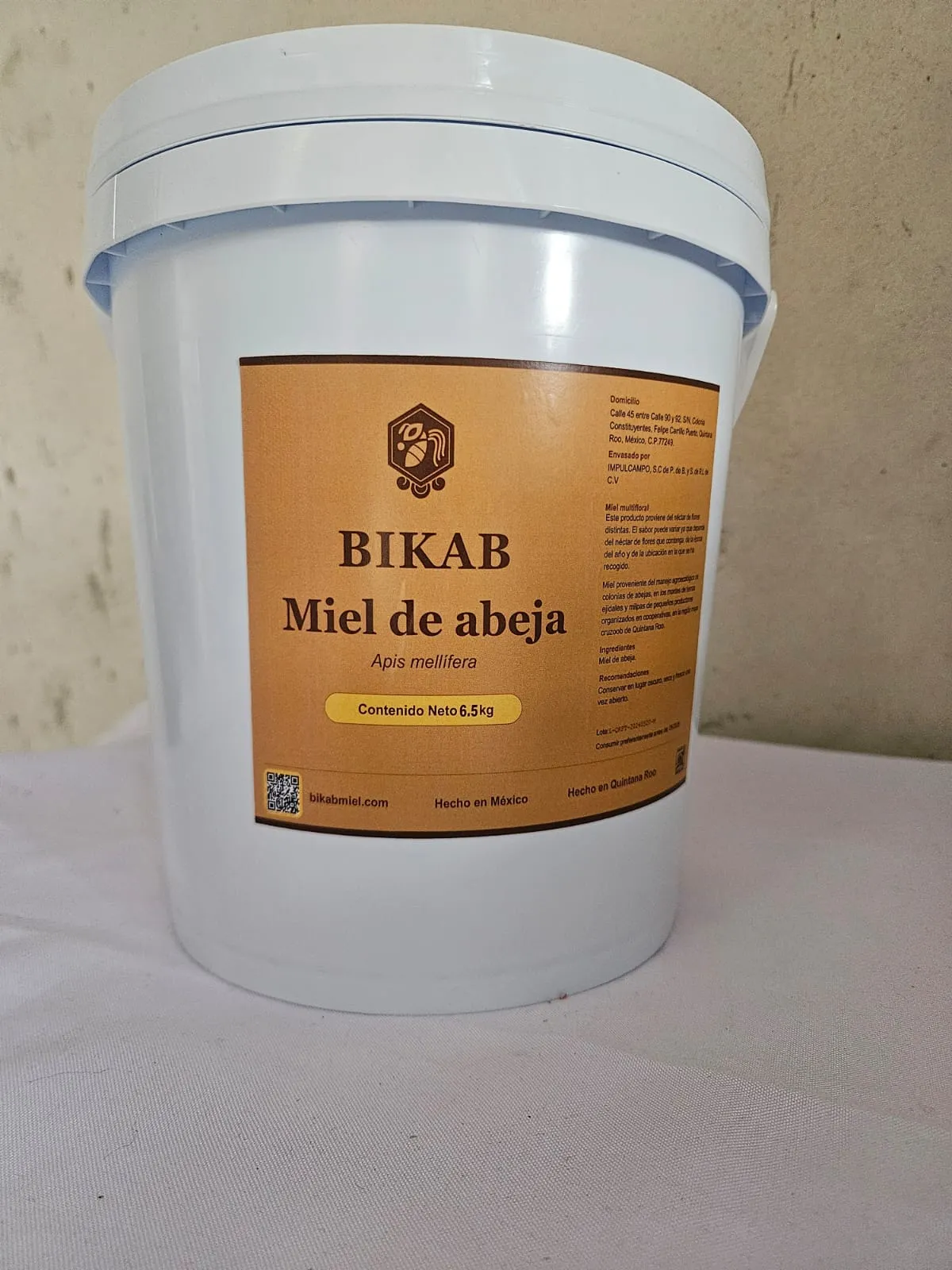 Cubeta 6.5kg | Miel temporada 2026